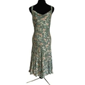 Silk women’s occasion dress beautiful colors!  UK 10 / US 6 CC mother of bride